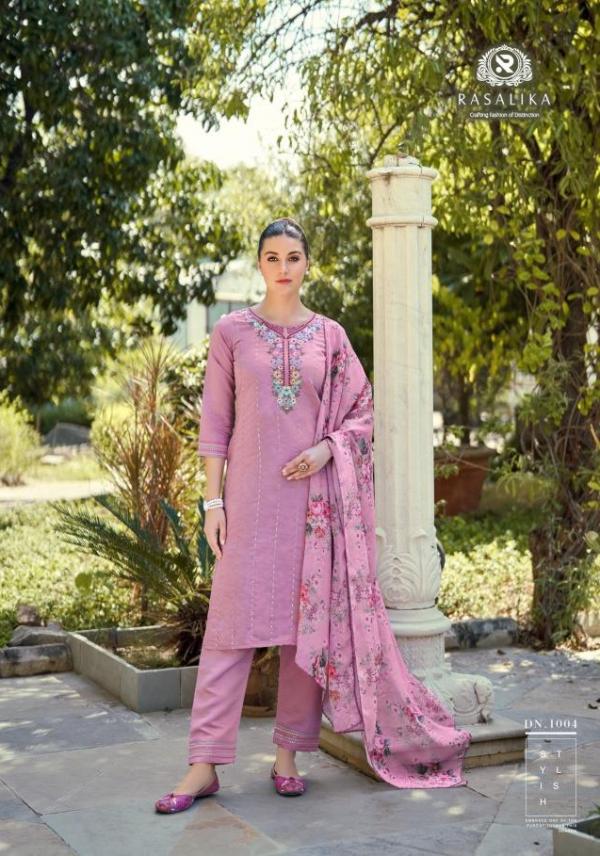 Rasalika Pastels Viscose Silk Top Bottom With Dupatta